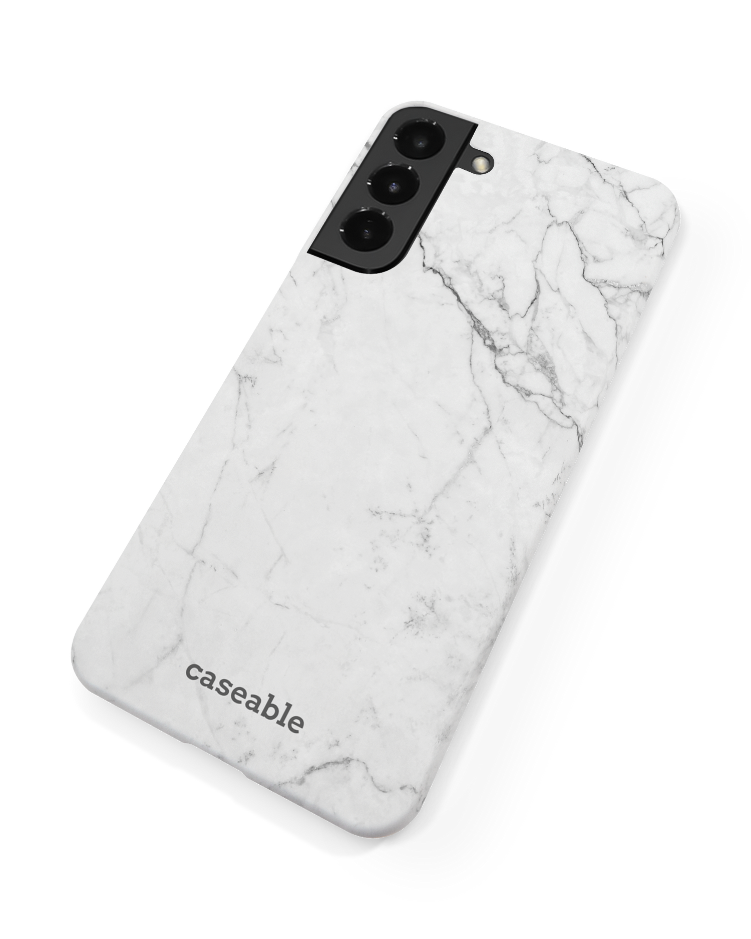 White Marble Hardcase Handyhülle Samsung Galaxy S22 5G: Rückseite