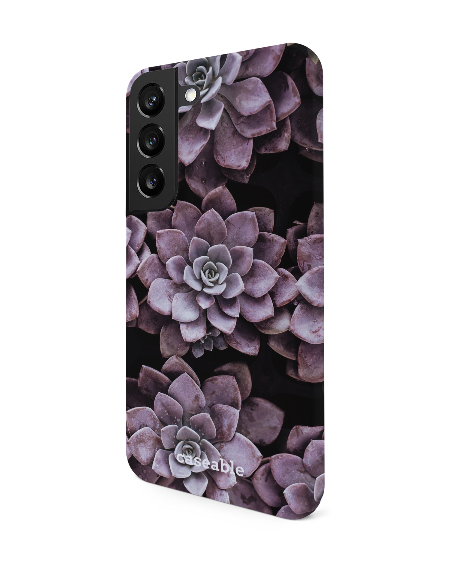 Purple Succulents Hardcase Handyhülle Samsung Galaxy S22 5G: Seitenansicht rechts