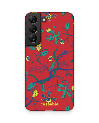 Ultra Red Floral Hardcase Handyhülle Samsung Galaxy S22 5G