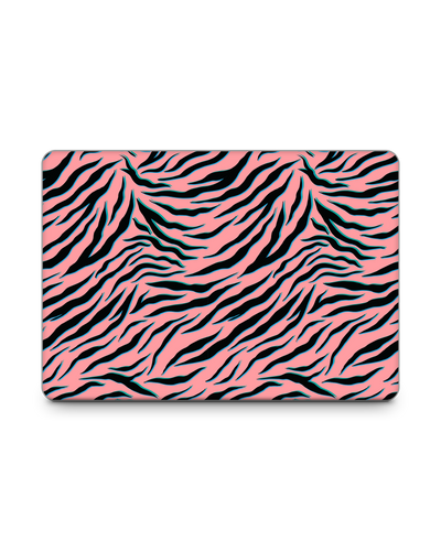 Pink Zebra Laptop Aufkleber für 13 Zoll Apple MacBooks: Frontansicht