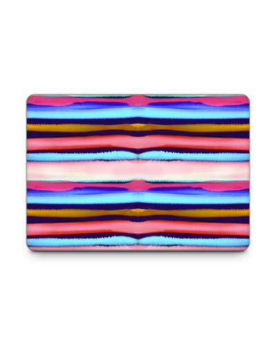 Watercolor Stripes Laptop Aufkleber für 13 Zoll Apple MacBooks: Frontansicht