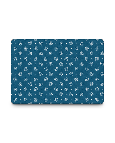 Indigo Sun Pattern Laptop Aufkleber für 13 Zoll Apple MacBooks: Frontansicht