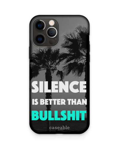 Silence is Better Premium Handyhülle Apple iPhone 12, Apple iPhone 12 Pro