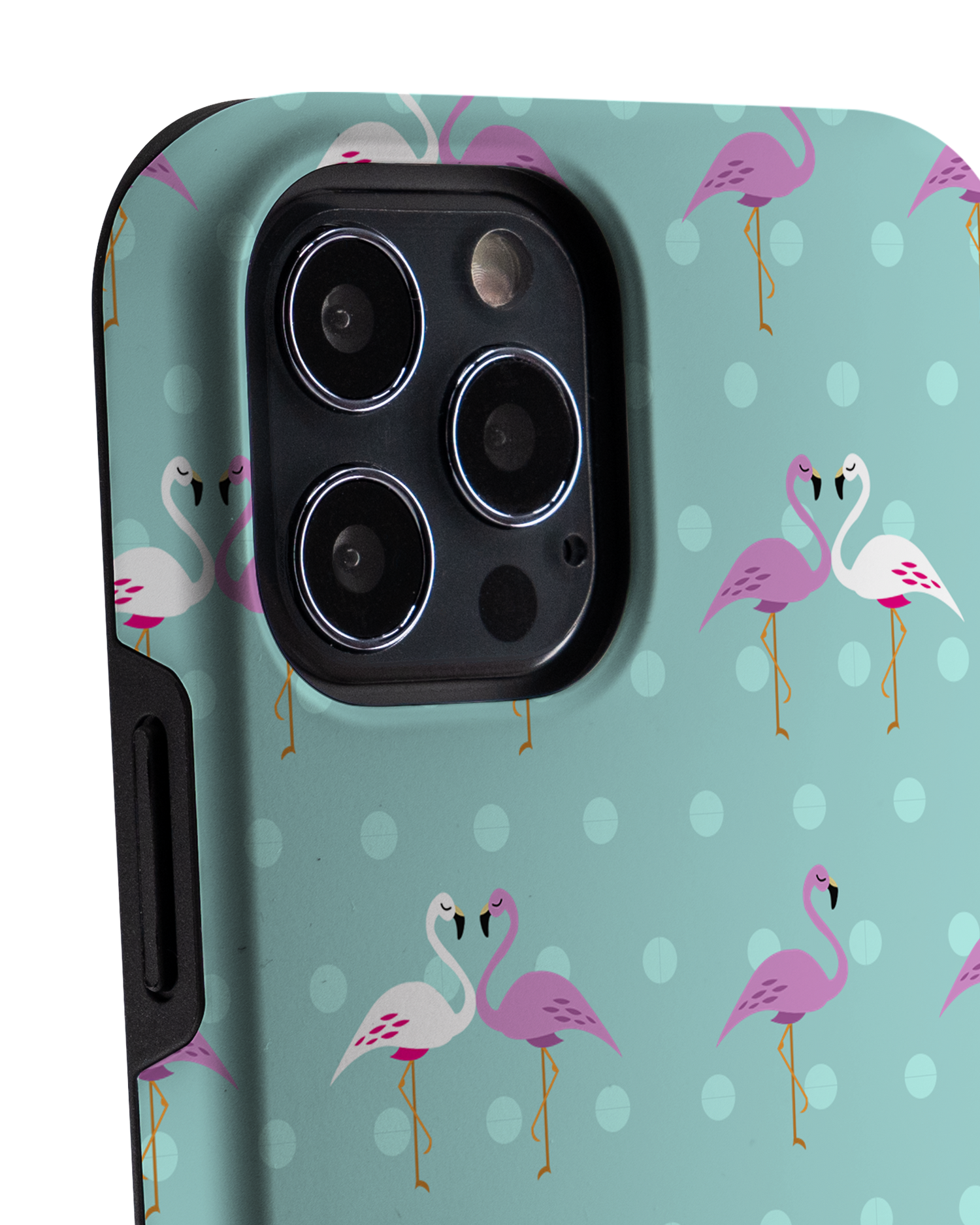 Two Flamingos Premium Handyhülle Apple iPhone 12, Apple iPhone 12 Pro