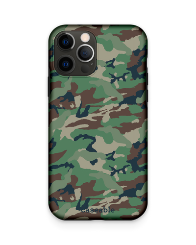 Green and Brown Camo Premium Handyhülle Apple iPhone 12, Apple iPhone 12 Pro