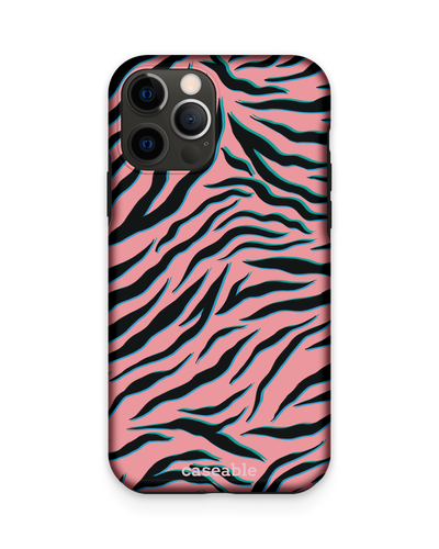 Pink Zebra Premium Handyhülle Apple iPhone 12, Apple iPhone 12 Pro