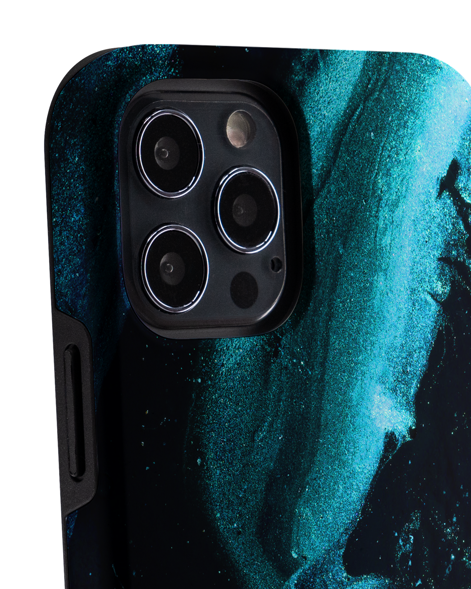Deep Turquoise Sparkle Premium Handyhülle Apple iPhone 12, Apple iPhone 12 Pro: Detailansicht 1