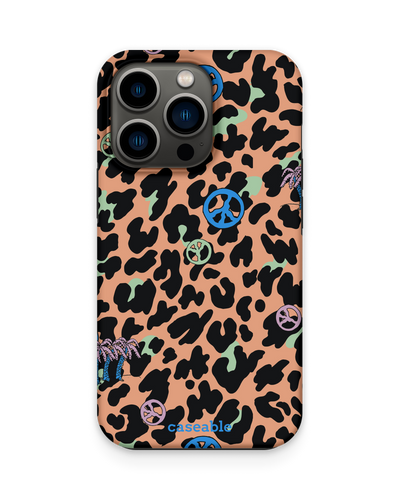 Leopard Peace Palms Premium Handyhülle Apple iPhone 13 Pro