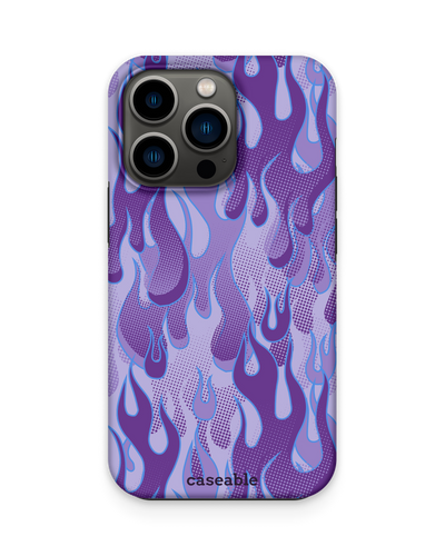 Purple Flames Premium Handyhülle Apple iPhone 13 Pro