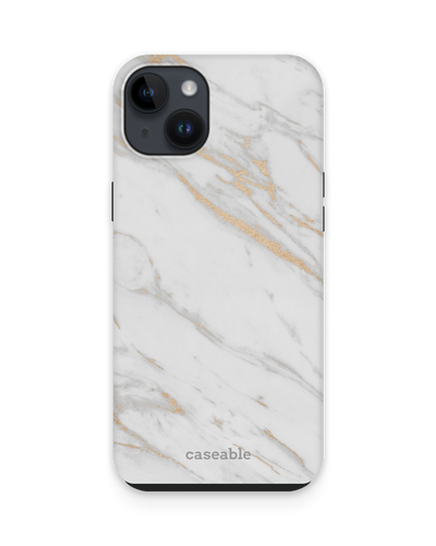 Gold Marble Elegance Premium Handyhülle für Apple iPhone 15 Plus