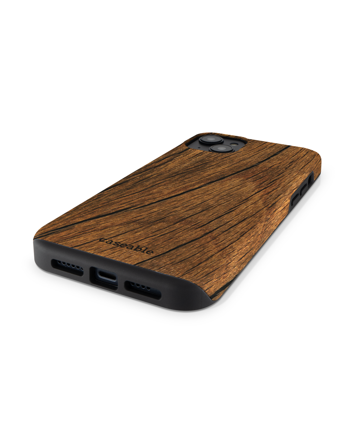 Wood Premium Handyhülle für Apple iPhone 14 Plus: Smartphone liegend