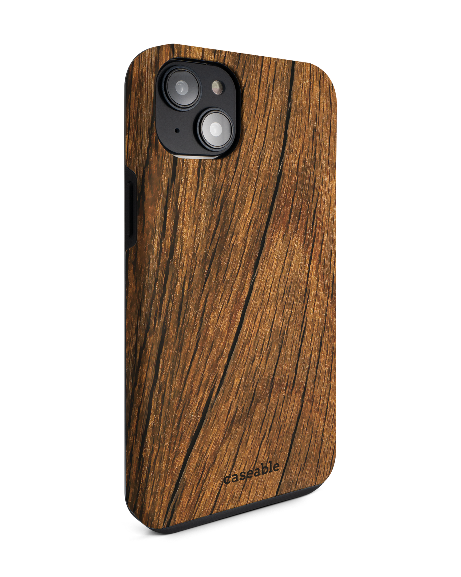 Wood Premium Handyhülle für Apple iPhone 14 Plus: Seitenansicht links