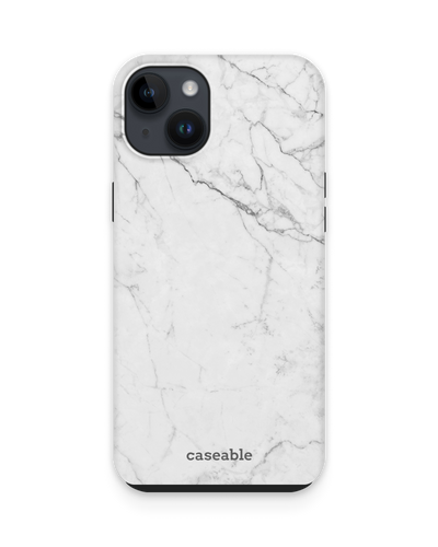 White Marble Premium Handyhülle für Apple iPhone 14 Plus