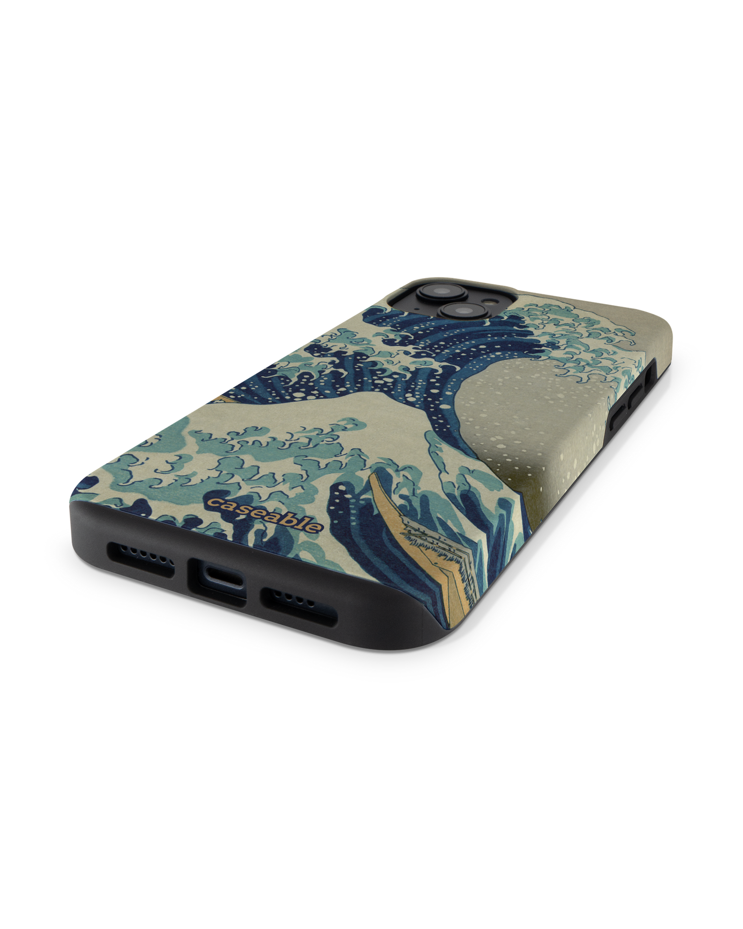 Great Wave Off Kanagawa By Hokusai Premium Handyhülle für Apple iPhone 14 Plus: Smartphone liegend