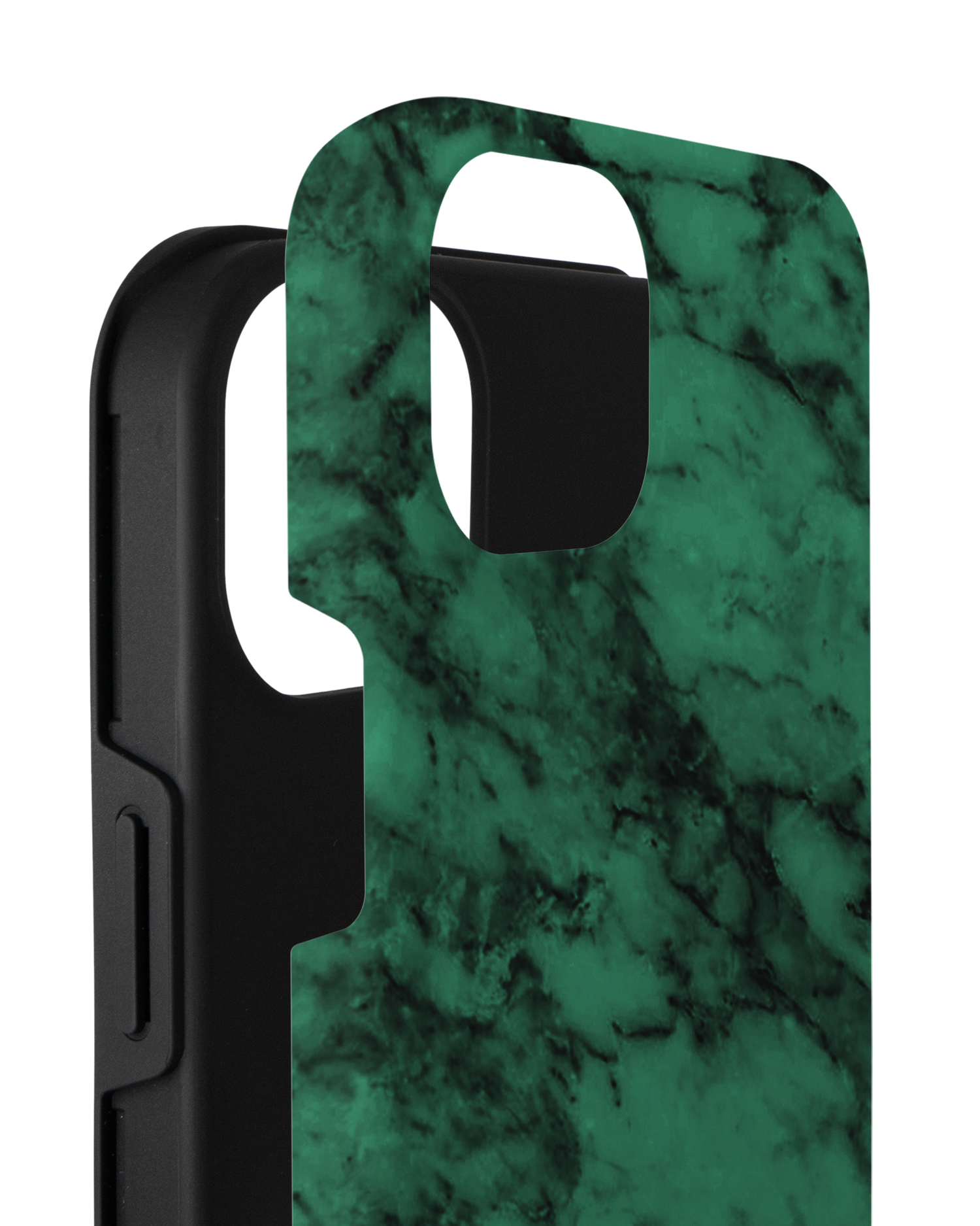 Green Marble Premium Handyhülle für Apple iPhone 14 Plus besteht aus 2 Teilen