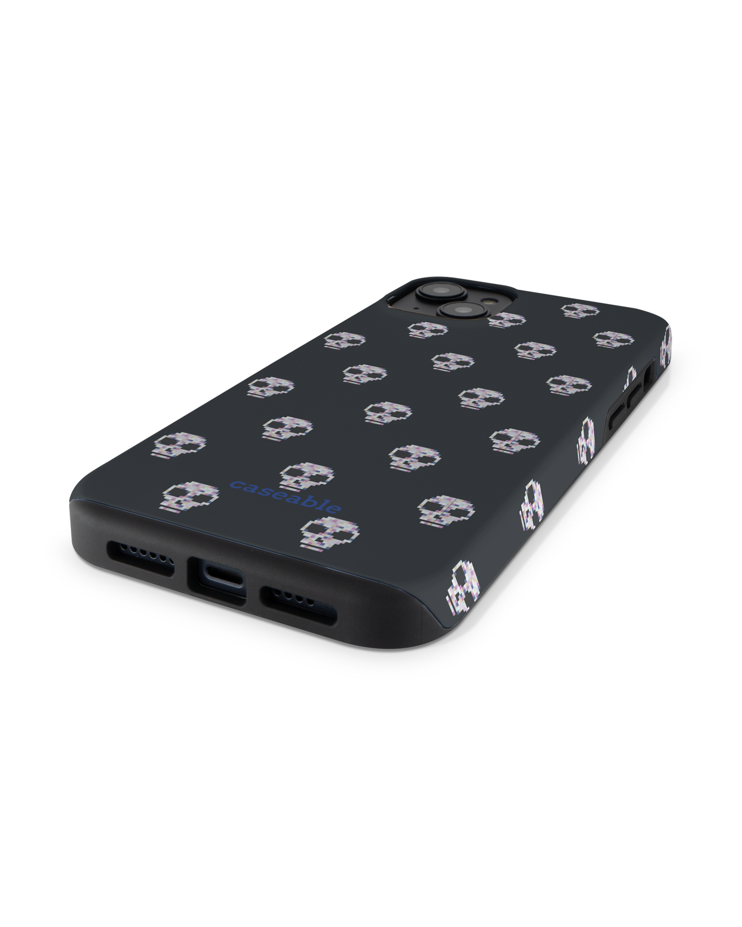 Digital Skulls Premium Handyhülle für Apple iPhone 14 Plus: Smartphone liegend