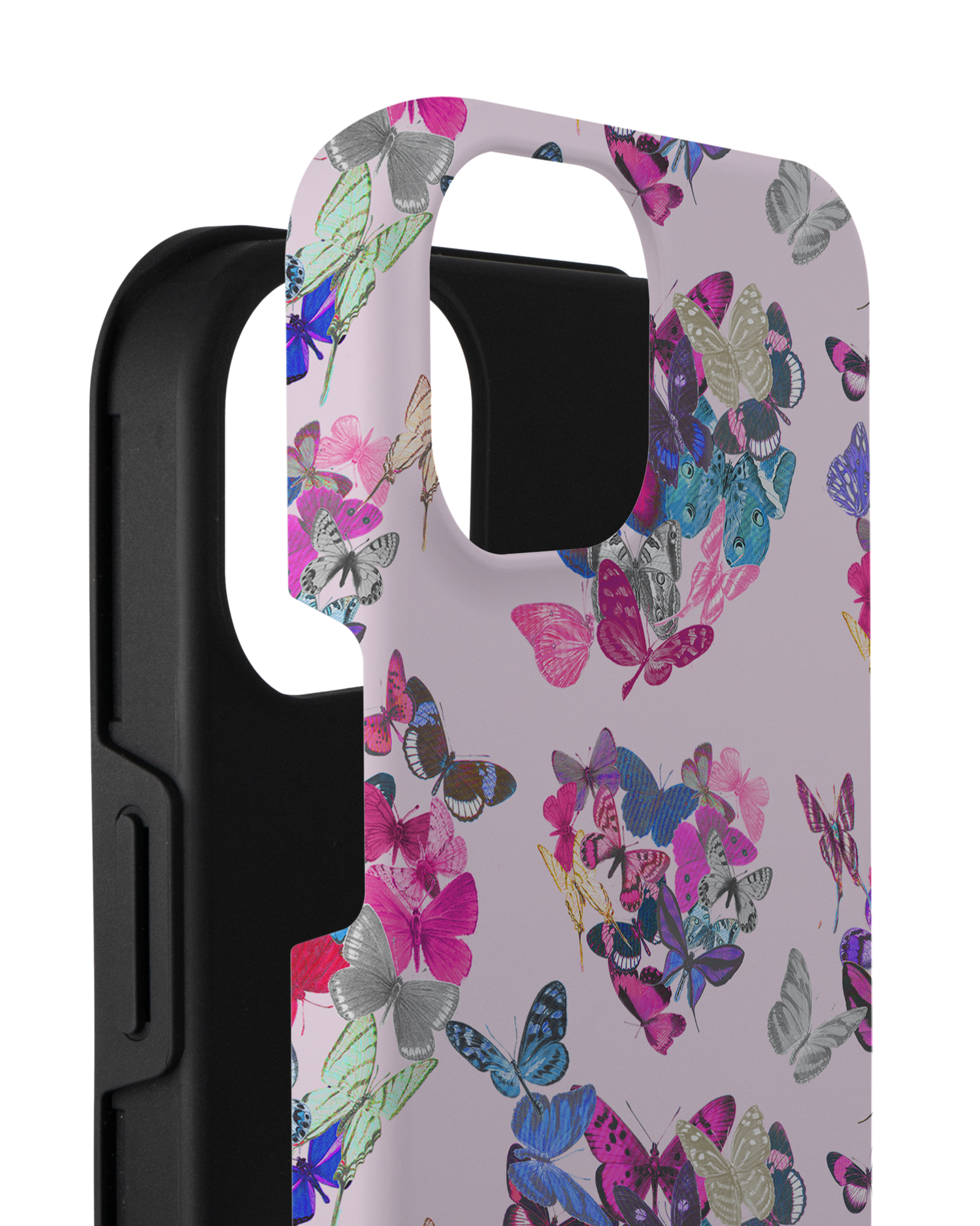 Butterfly Love Premium Handyhülle für Apple iPhone 14 Plus besteht aus 2 Teilen