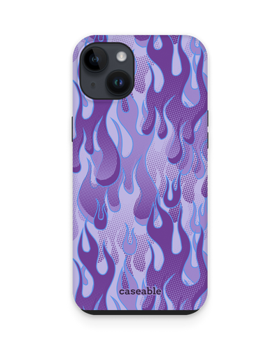 Purple Flames Premium Handyhülle für Apple iPhone 14 Plus