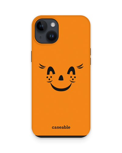 Pumpkin Smiles Premium Handyhülle für Apple iPhone 15 Plus