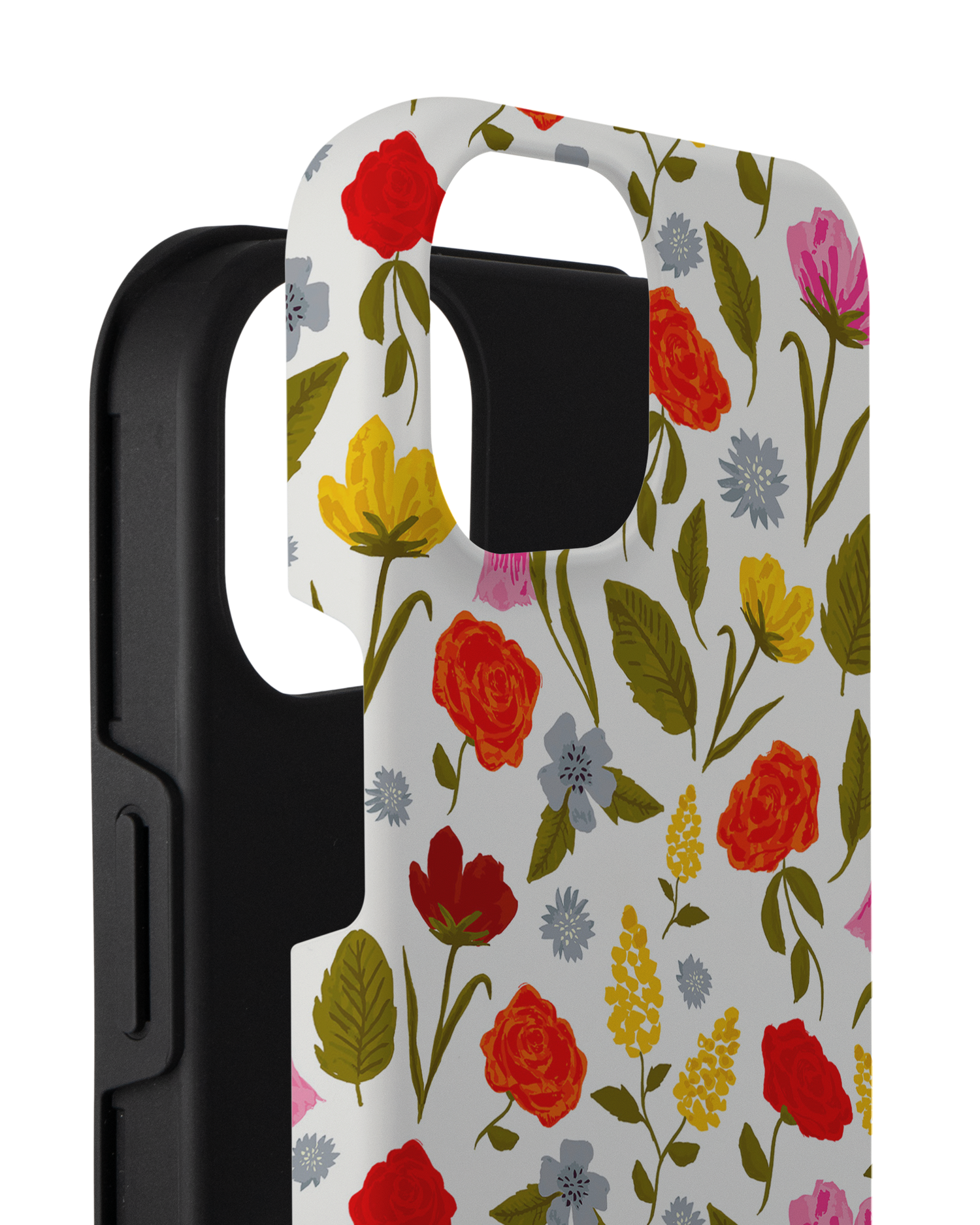 Botanical Beauties Premium Handyhülle für Apple iPhone 14 Plus besteht aus 2 Teilen