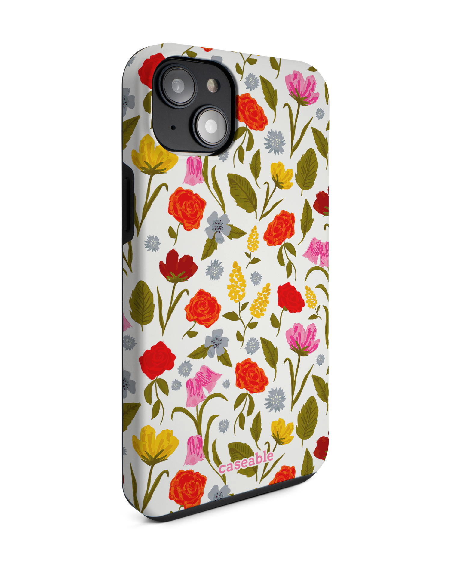 Botanical Beauties Premium Handyhülle für Apple iPhone 14 Plus: Seitenansicht links