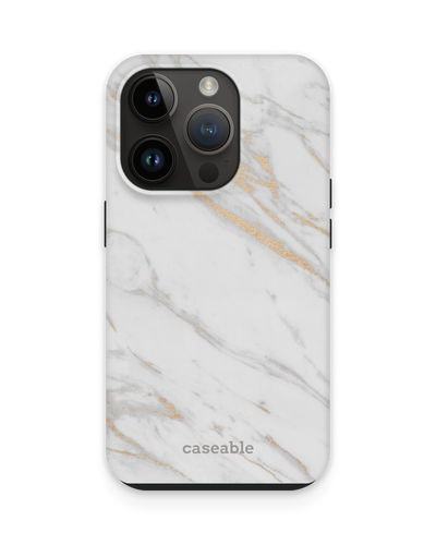Gold Marble Elegance Premium Handyhülle für Apple iPhone 14 Pro