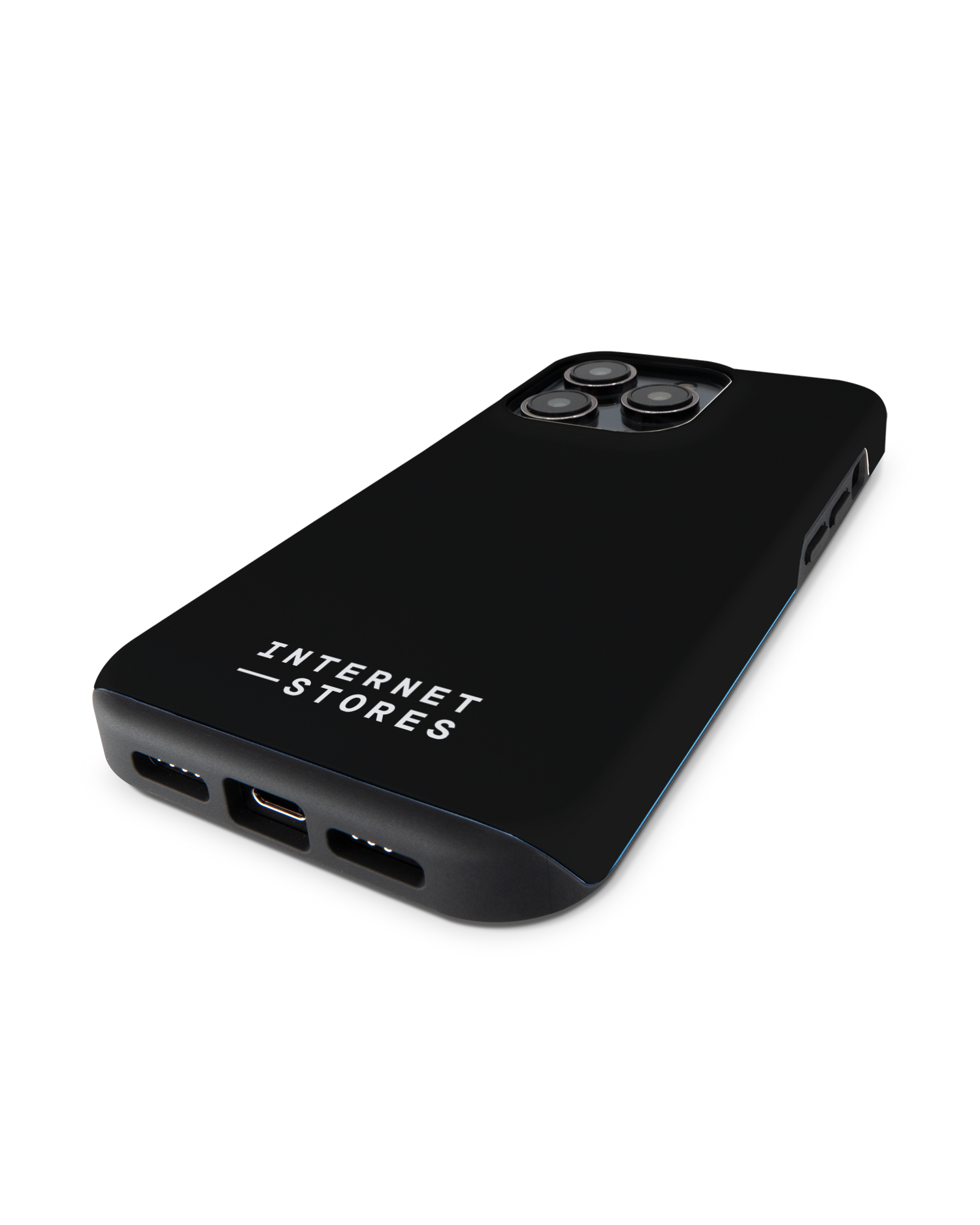ISG Black Premium Handyhülle für Apple iPhone 14 Pro: Smartphone liegend