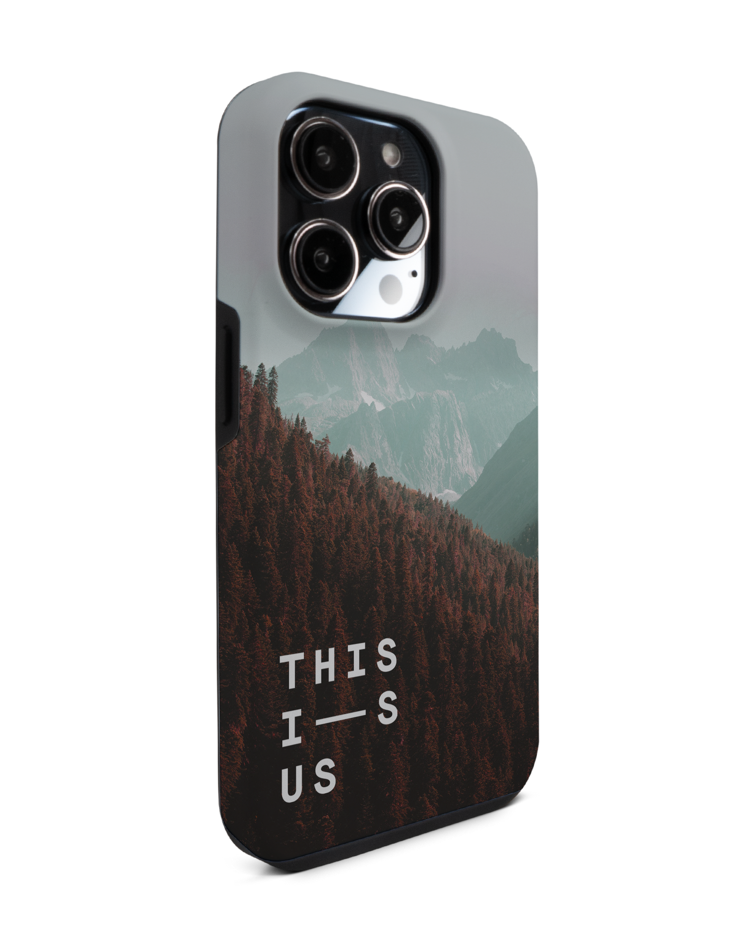 Into the Woods Premium Handyhülle für Apple iPhone 14 Pro: Seitenansicht links