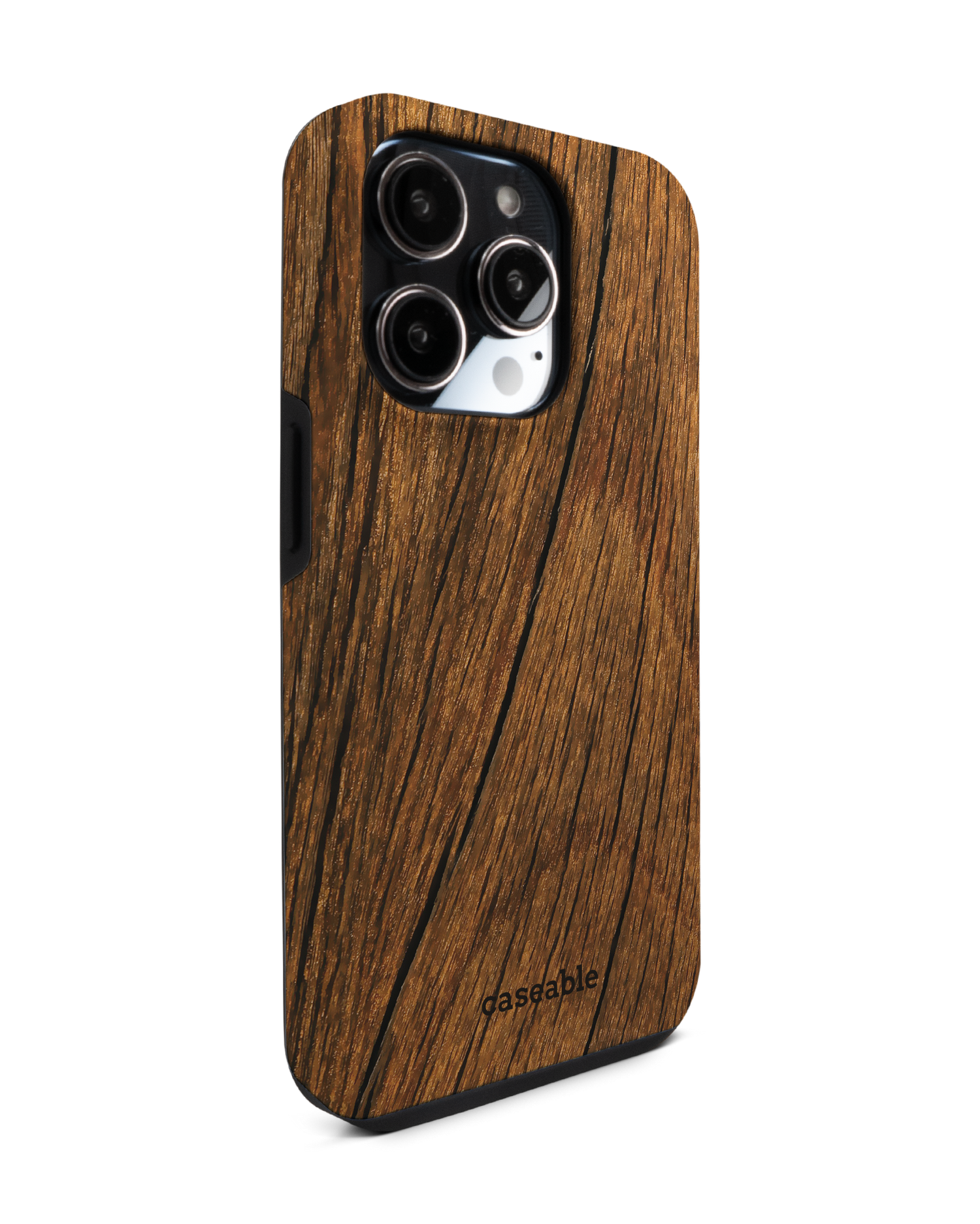Wood Premium Handyhülle für Apple iPhone 14 Pro: Seitenansicht links