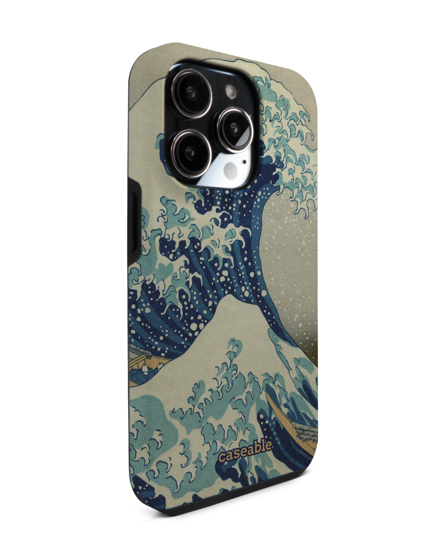 Great Wave Off Kanagawa By Hokusai Premium Handyhülle für Apple iPhone 14 Pro: Seitenansicht links