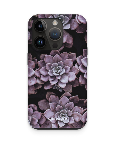 Purple Succulents Premium Handyhülle für Apple iPhone 14 Pro