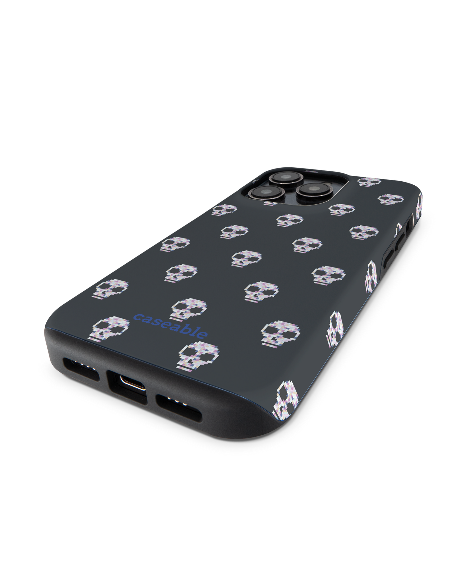 Digital Skulls Premium Handyhülle für Apple iPhone 14 Pro: Smartphone liegend