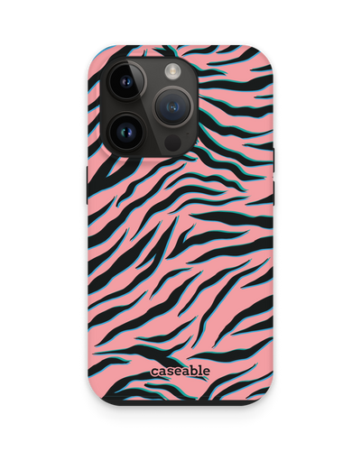 Pink Zebra Premium Handyhülle für Apple iPhone 15 Pro