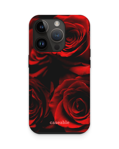 Red Roses Premium Handyhülle für Apple iPhone 15 Pro