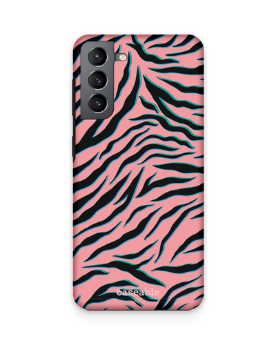 Pink Zebra Premium Handyhülle Samsung Galaxy S21 Plus