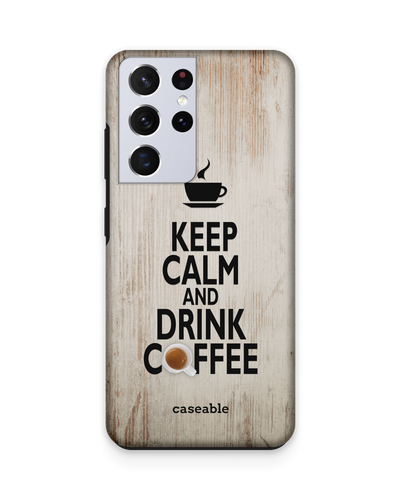 Drink Coffee Premium Handyhülle Samsung Galaxy S21 Ultra