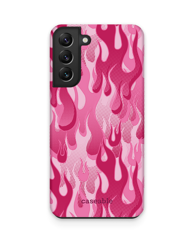 Pink Flames Premium Handyhülle Samsung Galaxy S22 Plus 5G