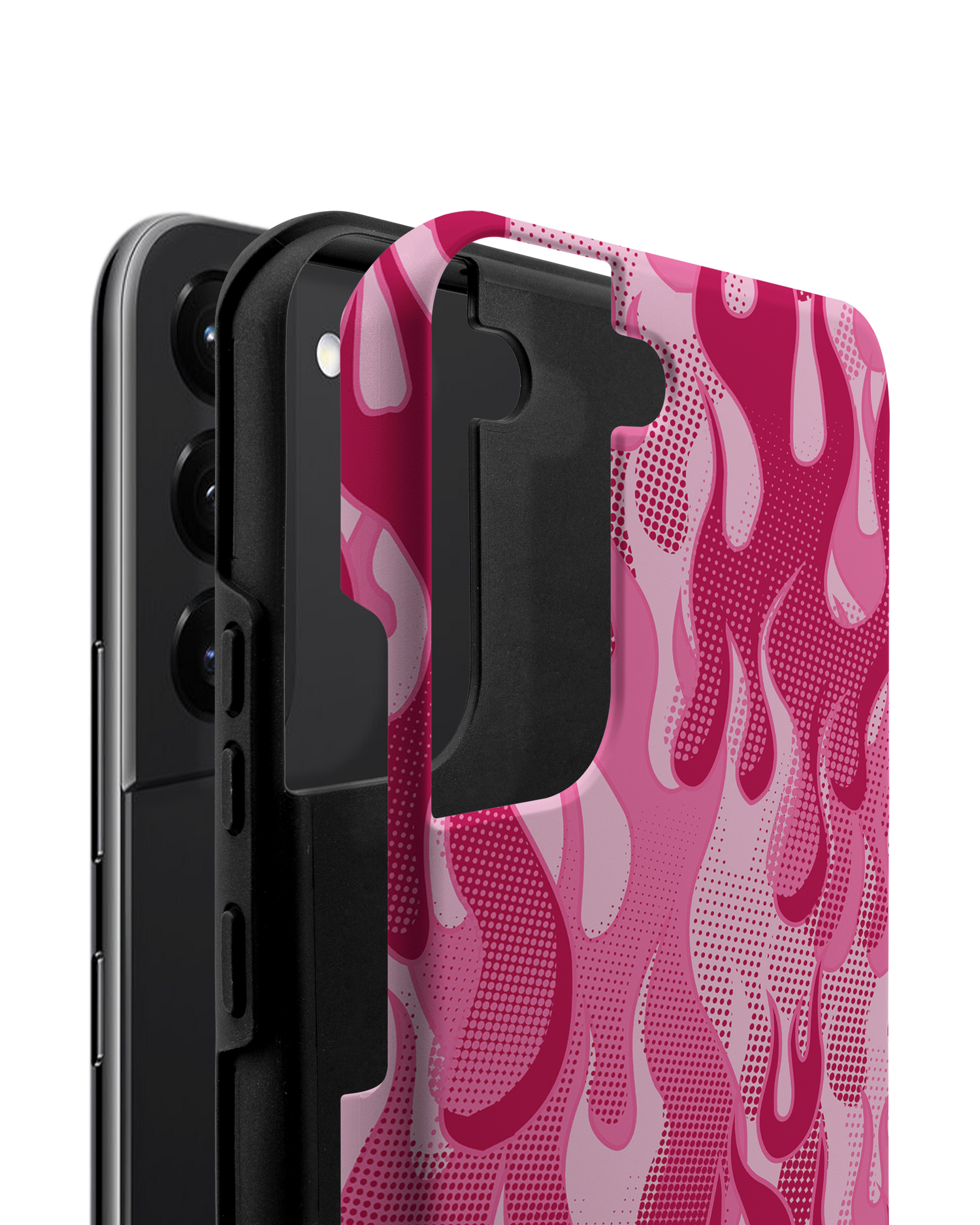 Pink Flames Premium Handyhülle Samsung Galaxy S22 Plus 5G