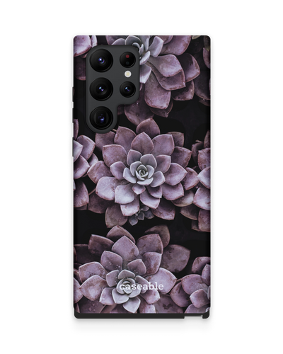Purple Succulents Premium Handyhülle Samsung Galaxy S22 Ultra 5G