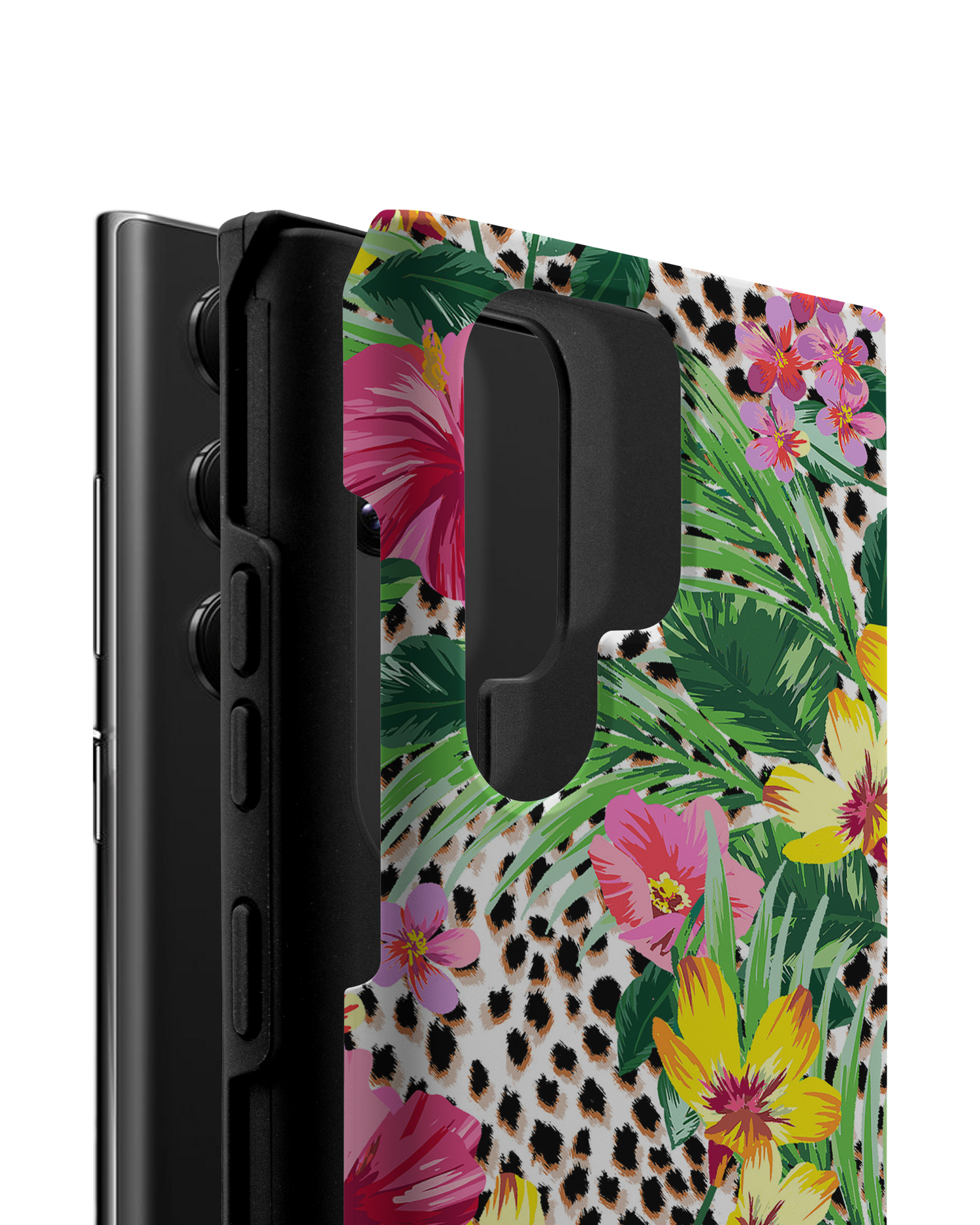 Tropical Cheetah Premium Handyhülle Samsung Galaxy S22 Ultra 5G