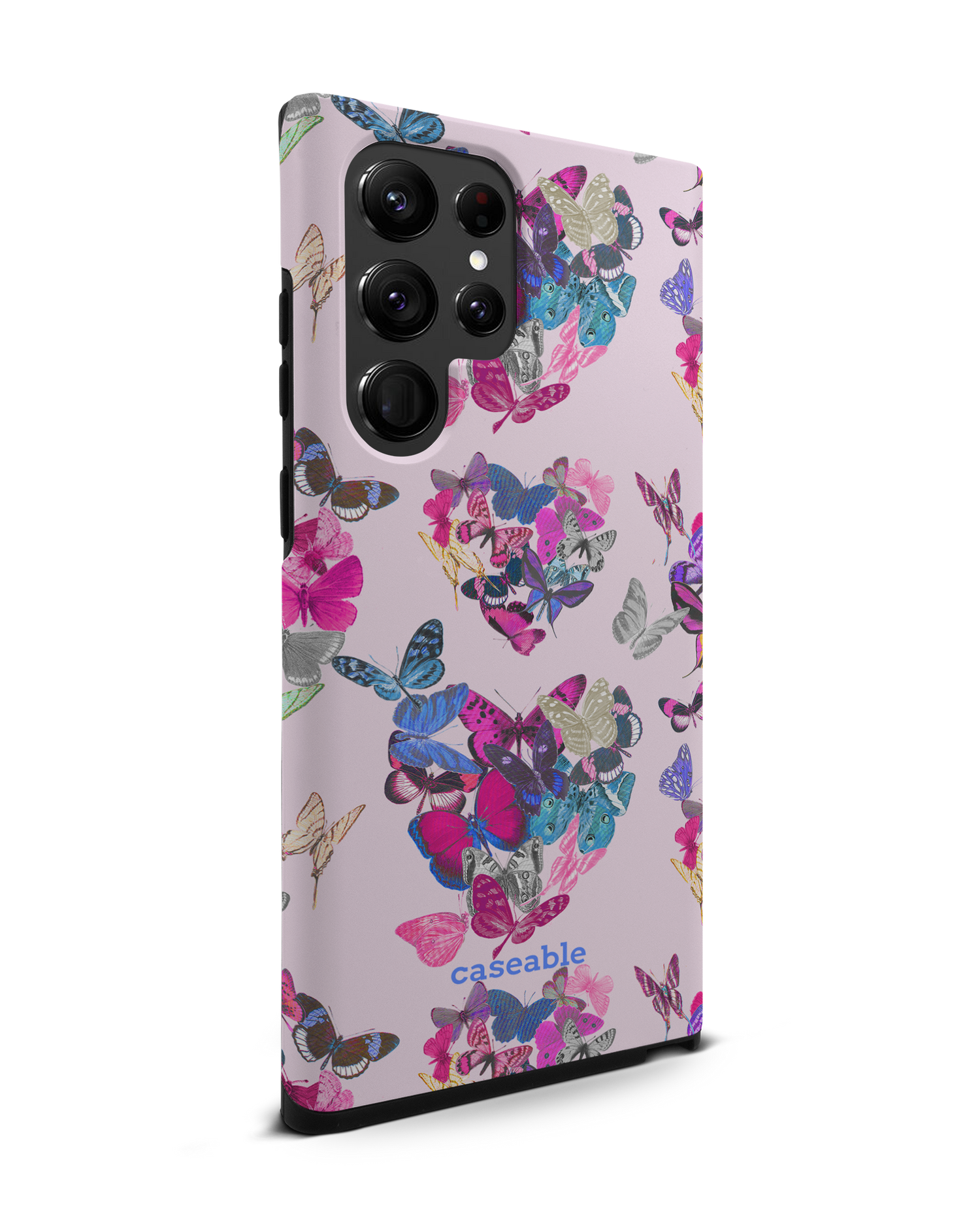 Butterfly Love Premium Handyhülle Samsung Galaxy S22 Ultra 5G: Seitenansicht links
