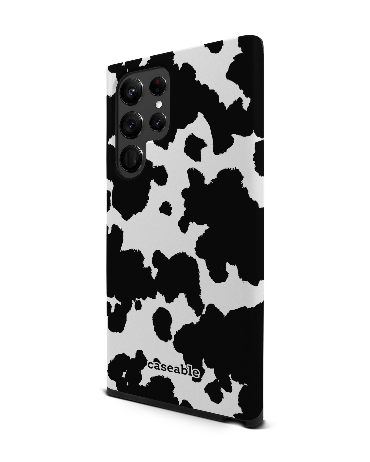 Cow Print Premium Handyhülle Samsung Galaxy S22 Ultra 5G: Seitenansicht rechts