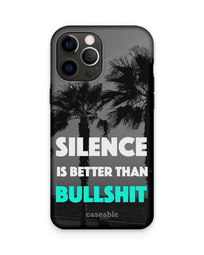 Silence is Better Premium Handyhülle Apple iPhone 12 Pro Max