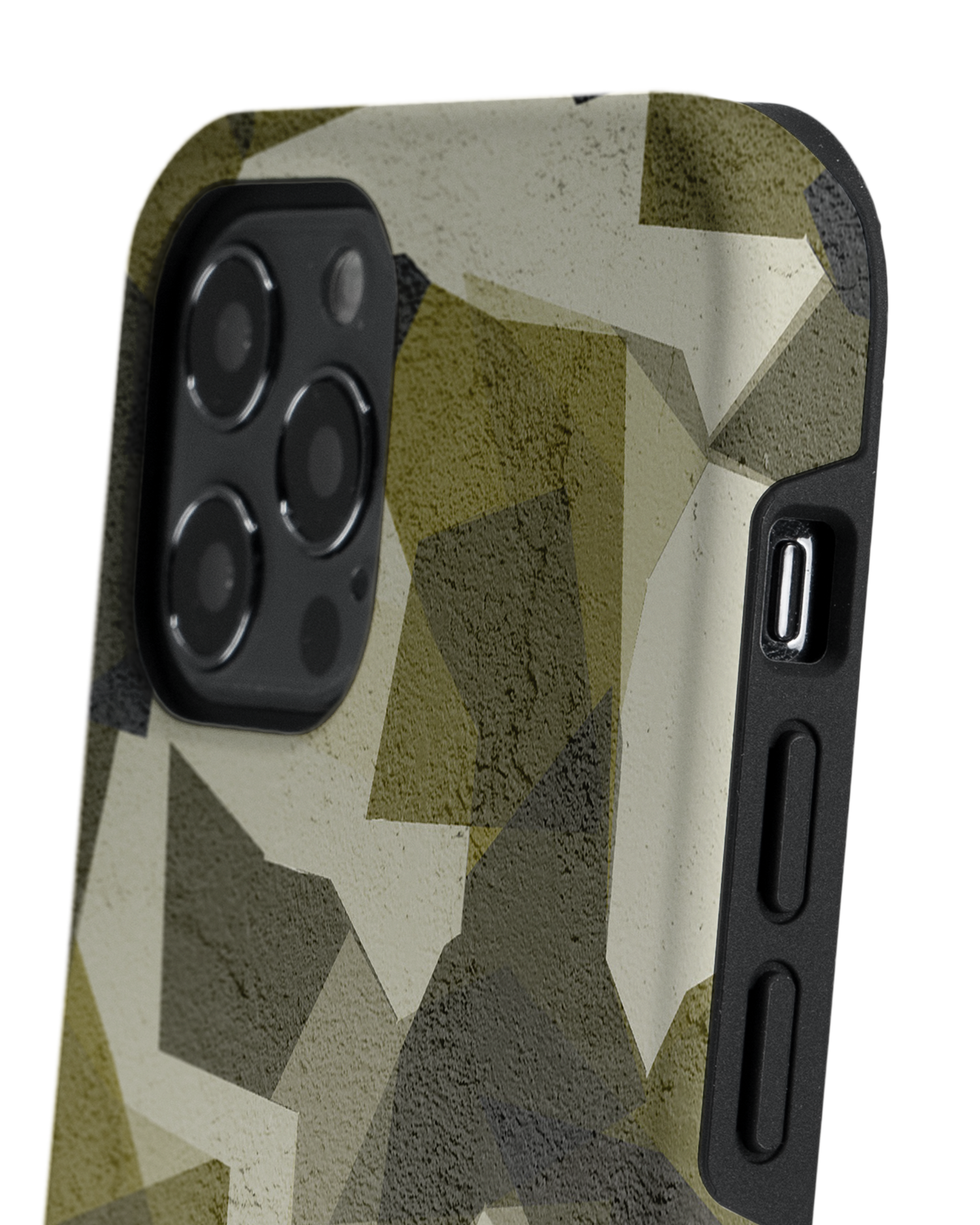 Geometric Camo Green Premium Handyhülle Apple iPhone 12 Pro Max: Detailansicht 2