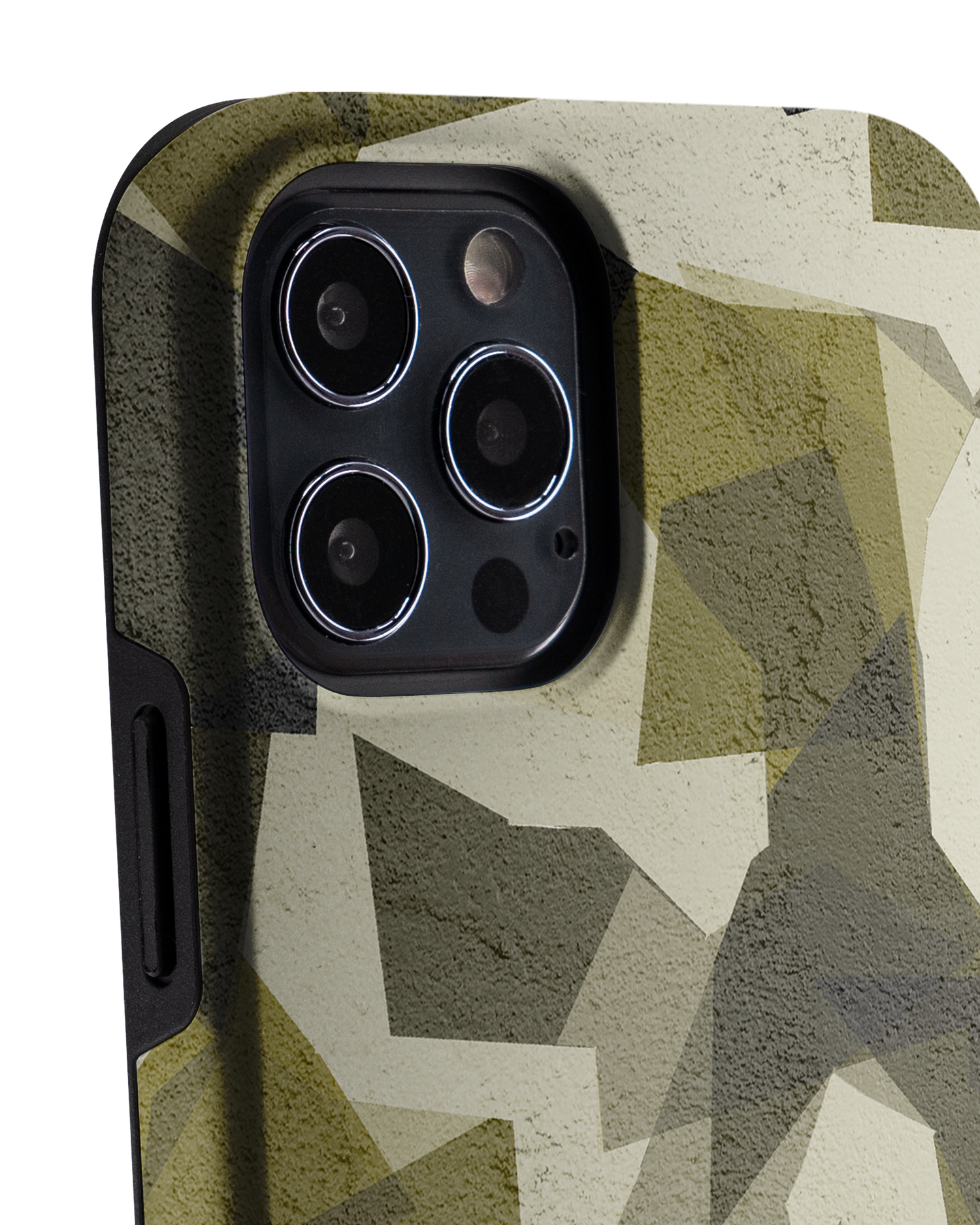 Geometric Camo Green Premium Handyhülle Apple iPhone 12 Pro Max: Detailansicht 1