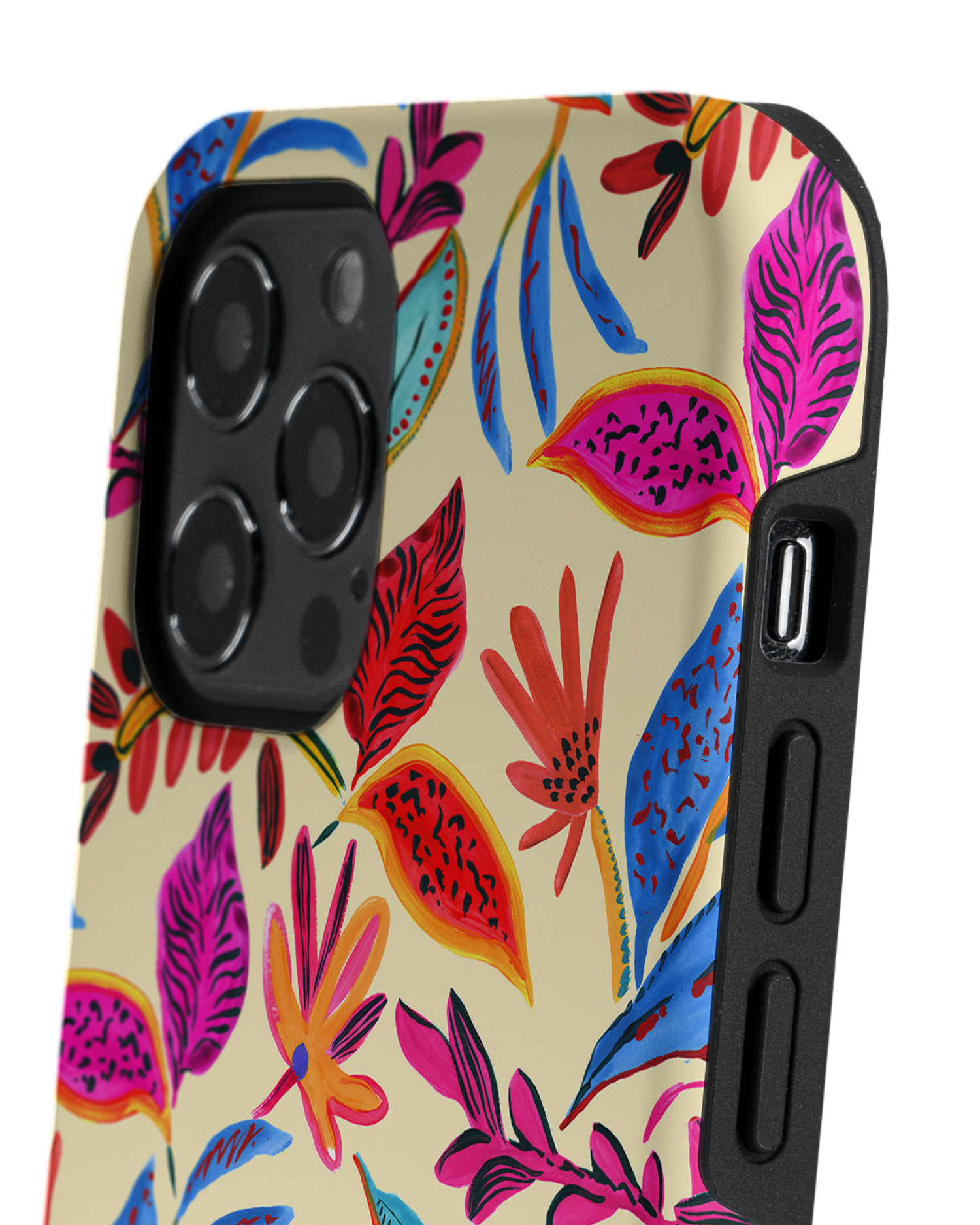 Painterly Spring Leaves Premium Handyhülle Apple iPhone 12 Pro Max: Detailansicht 2