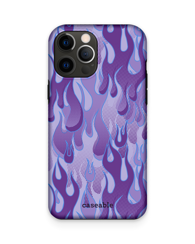 Purple Flames Premium Handyhülle Apple iPhone 12 Pro Max