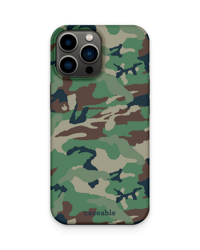 Green and Brown Camo Premium Handyhülle Apple iPhone 13 Pro Max