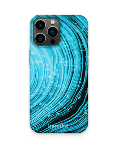 Turquoise Ripples Premium Handyhülle Apple iPhone 13 Pro Max