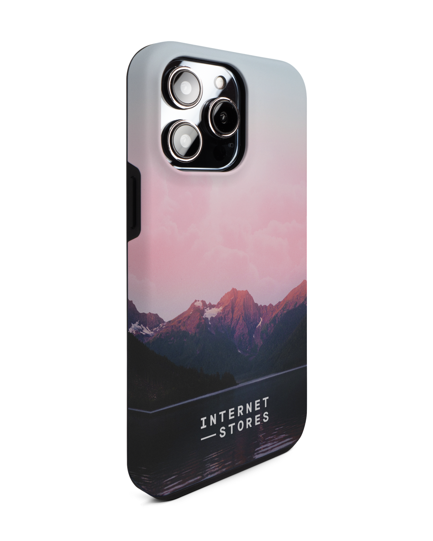 Lake Premium Handyhülle für Apple iPhone 14 Pro Max: Seitenansicht links
